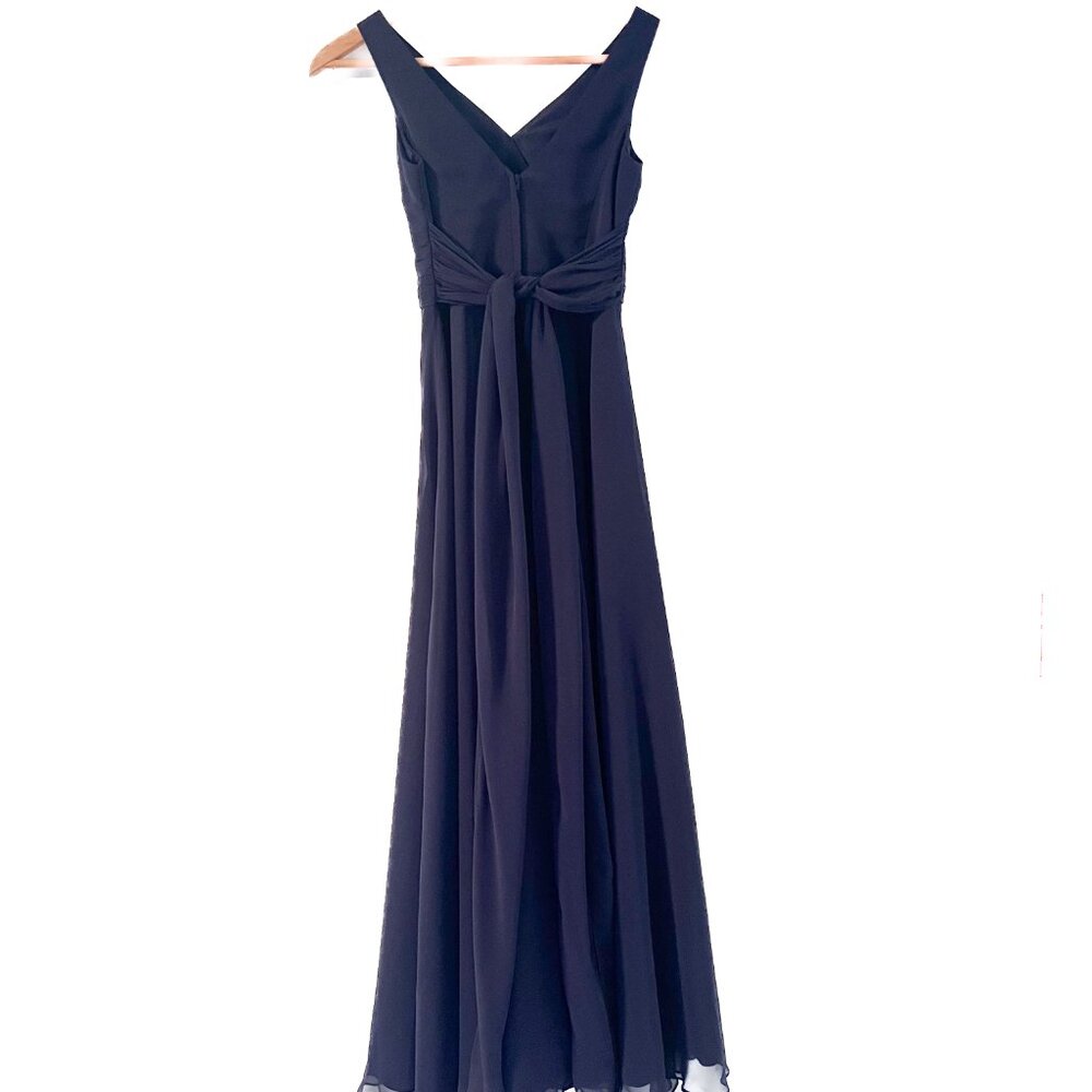 David’s bridal Marine navy junior bridesmaid dress Girls 8 - Picture 6 of 14